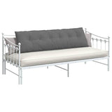 Vidaxl rugkussen donkergrijs 180 x 50 cm microvezel stof