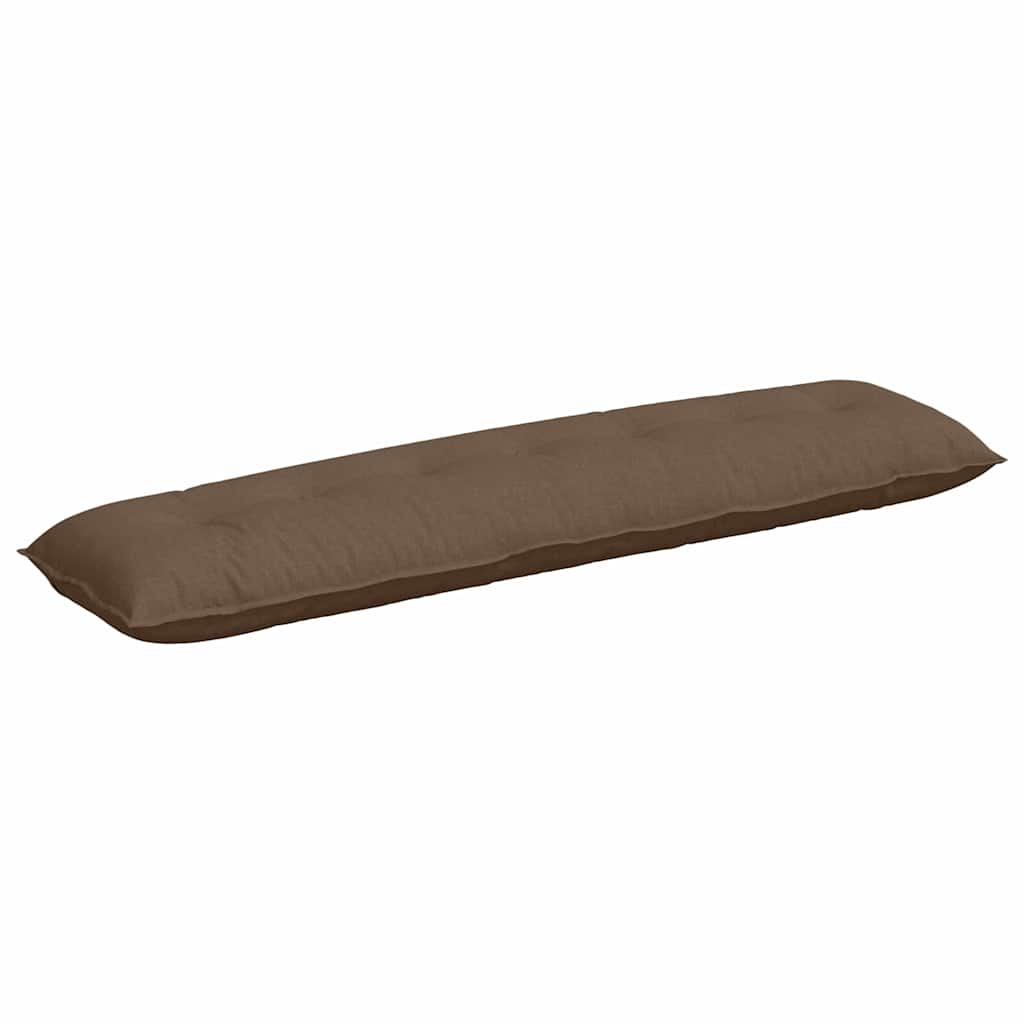 Vidaxl rugkussen bruin 200 x 19 x 50 cm stof