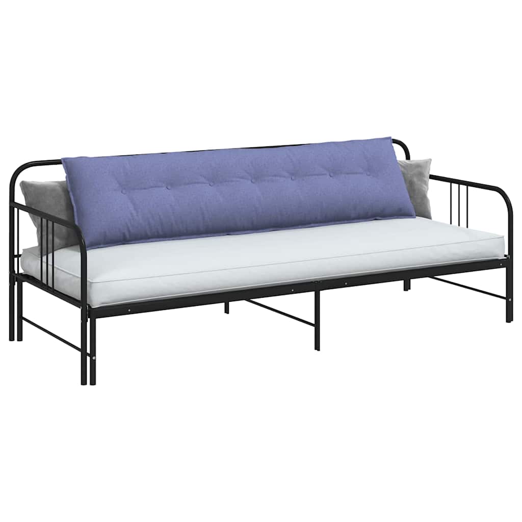 Vidaxl rugkussen jeans blauw 200 x 19 x 50 cm stof