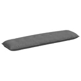Vidaxl rugkussen donkergrijs 200 x 50 cm microvezel stof