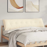 Vidaxl rugkussen crème 200 x 50 cm cordstof