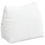 Vidaxl rugkussen wit 45 x 20 x 35 cm stof