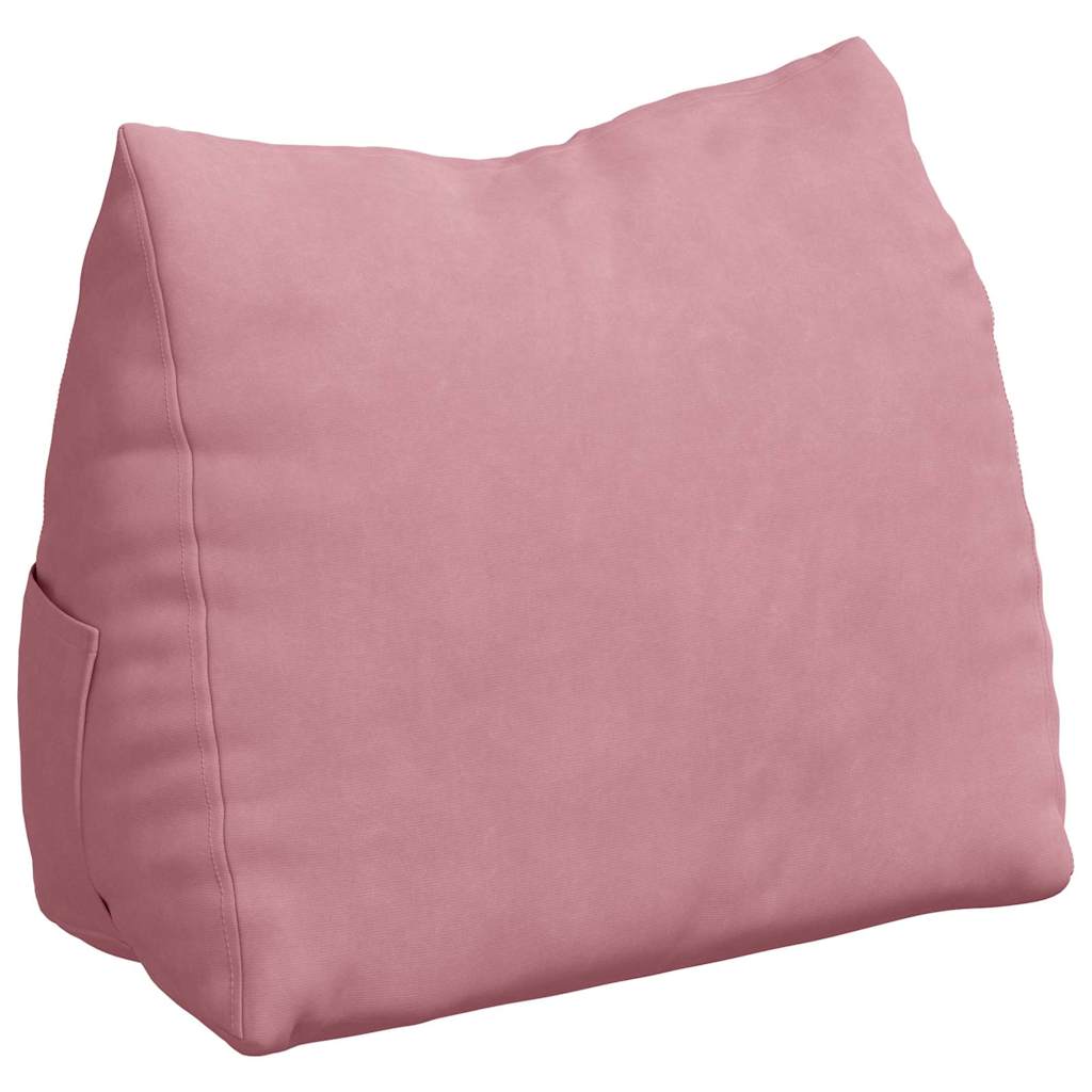 Vidaxl rugkussen roze 45 x 20 x 35 cm cordstof