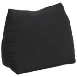 Vidaxl rugkussen zwart 45 x 20 x 35 cm cordstof
