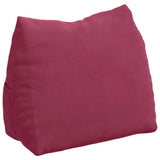 Vidaxl rugkussen wijnrood 60 x 20 x 50 cm cordstof