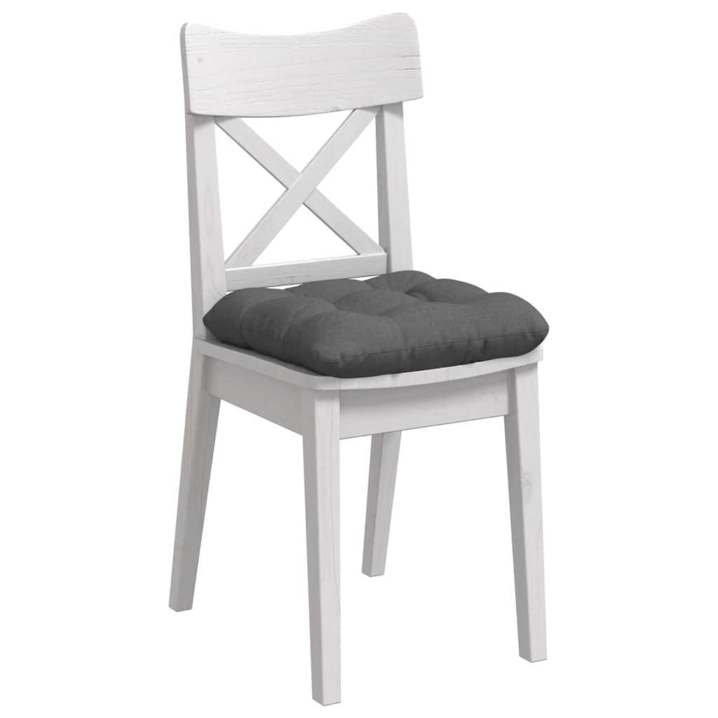 Vidaxl zitkussens 4 pcs donkergrijs 40 x 40 x 12 cm stof