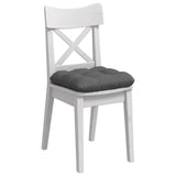 Vidaxl zitkussens 4 pcs donkergrijs 40 x 40 x 12 cm stof