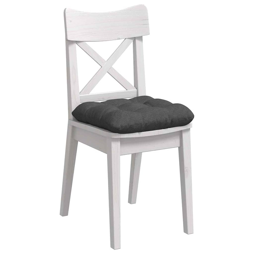 Vidaxl zitkussens 4 pcs donkergrijs 45 x 45 cm katoen stof
