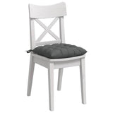 Vidaxl zitkussens 4 pcs donkergrijs 40 x 40 x 6 cm stof