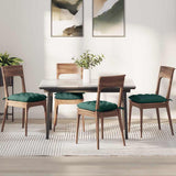 Vidaxl zitkussens 4 pcs donkergroen 40 x 40 x 6 cm stof