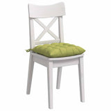 Vidaxl zitkussens 4 pcs lichtgroen 40 x 40 x 6 cm stof