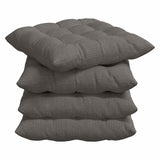 Vidaxl zitkussens 4 pcs lichtgrijs 40 x 40 x 6 cm katoen stof