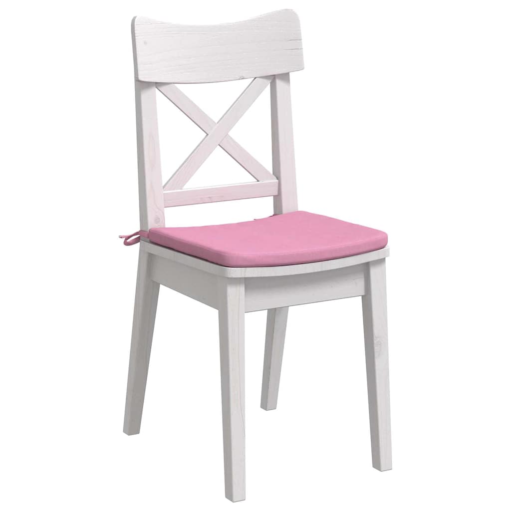 Vidaxl zitkussens 4 stuks roze 40 x 40 x 3 cm stof
