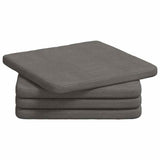 Vidaxl zitkussens 4 pcs lichtgrijs 40 x 40 x 3 cm katoen stof