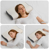 Vidaxl hoofdkussen met kussen wit 60 x 34 x 11 cm polyester