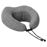 Vidaxl reiskussen voor de nek grijs 30 x 28 x 14 cm polyester