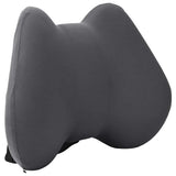 Vidaxl rugkussen met kussen grijs 40 x 32 x 14 cm polyester
