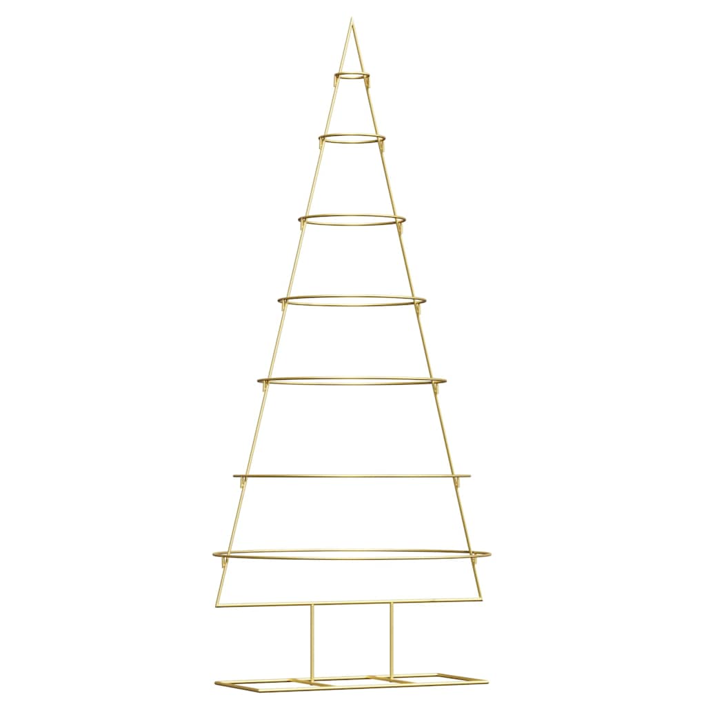 Vidaxl metalen kerstboom met standaard goud 180 cm poedergecoat staal