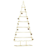 Vidaxl metalen kerstboom met standaard goud 209 cm poedergecoat staal