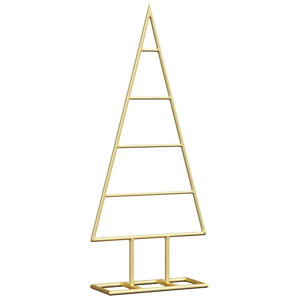 Vidaxl metalen kerstboom met standaard goud 60 cm poedergecoat staal
