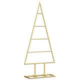 Vidaxl metalen kerstboom met standaard goud 60 cm poedergecoat staal