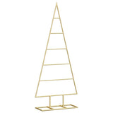 Vidaxl metalen kerstboom met standaard goud 90 cm poedergecoat staal