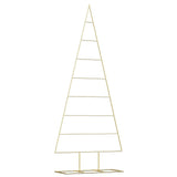 Vidaxl metalen kerstboom met standaard goud 181 cm poedergecoat staal