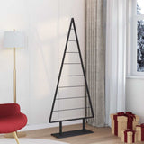 Vidaxl metalen kerstboom met standaard zwart 180 cm staal
