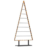 Vidaxl metalen kerstboom met standaard zwart 180 cm staal
