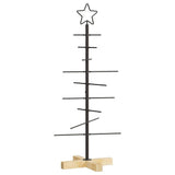 Vidaxl metalen kerstboom met standaard zwart 89 cm poedergecoat staal