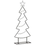 Vidaxl metalen kerstboom met standaard zwart 90,5 cm staal