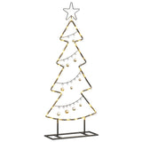 Vidaxl metalen kerstboom met standaard zwart 90,5 cm staal
