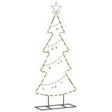 Vidaxl metalen kerstboom met standaard zwart 125 cm staal
