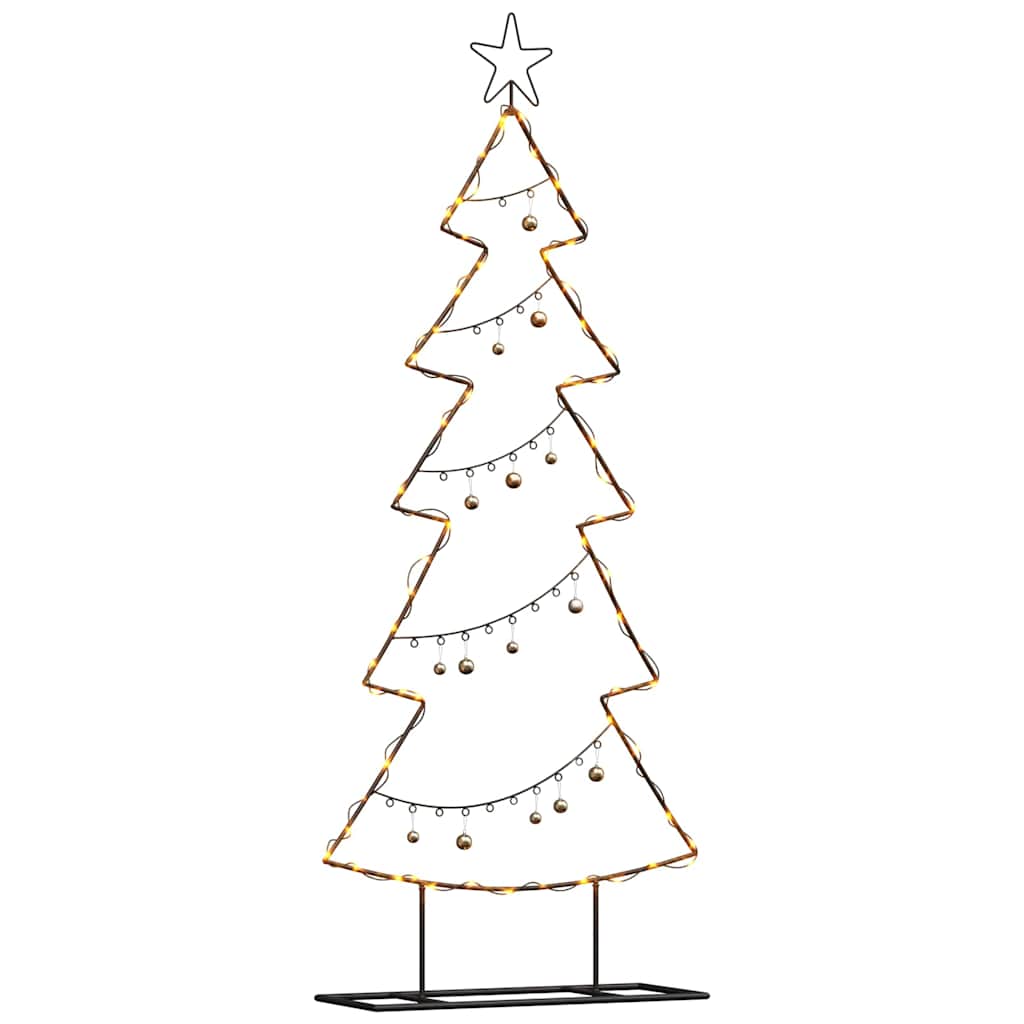 Vidaxl metalen kerstboom met standaard zwart 150 cm staal