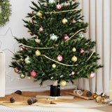 Vidaxl kerstboomstandaard zwart 50 x 50 x 16 cm massief grenenhout