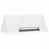 Vidaxl kippenhok zilver 215 x 100 x 85 cm gegalvaniseerd staal