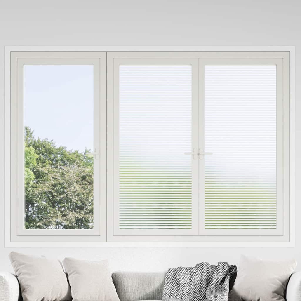 Vidaxl zelfklevende raamfolie gesatineerde strepen 45 x 1000 cm pvc