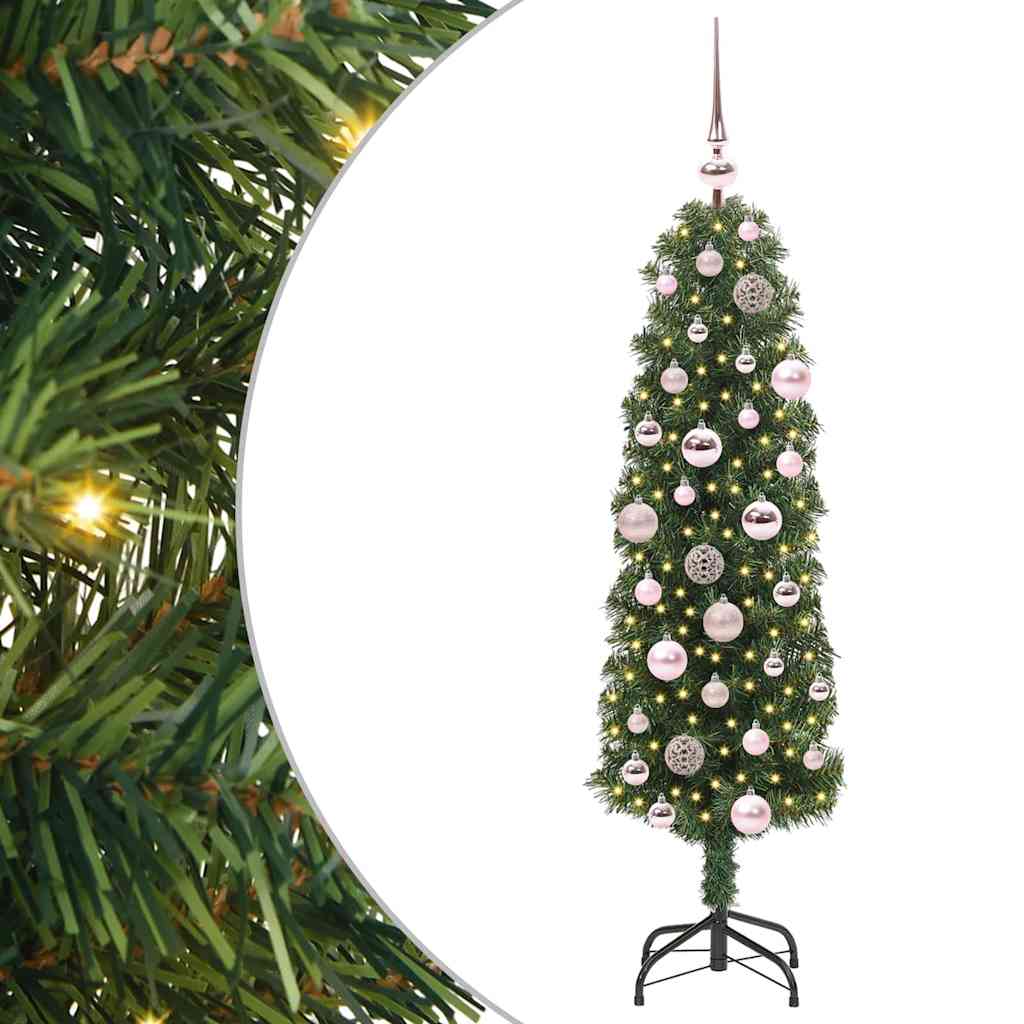 Vidaxl kunstkerstboom groen 120 cm pvc en staal en kunststof