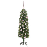 Vidaxl kunstkerstboom groen 120 cm pvc en staal en kunststof