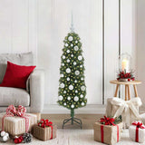 Vidaxl kunstkerstboom groen 120 cm pvc en staal en kunststof