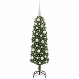 Vidaxl kunstkerstboom groen 120 cm pvc en staal en kunststof