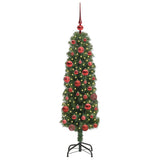 Vidaxl kunstkerstboom groen 150 cm pvc en staal en kunststof