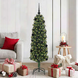 Vidaxl kunstkerstboom groen 150 cm pvc en staal en kunststof
