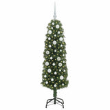Vidaxl kunstkerstboom groen 150 cm pvc en staal en kunststof