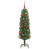 Vidaxl kunstkerstboom groen 150 cm pvc en staal en kunststof