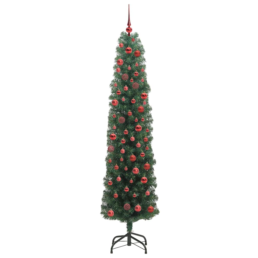 Vidaxl kunstkerstboom groen 180 cm pvc en staal en kunststof