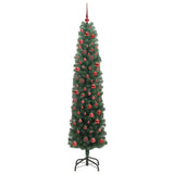 Vidaxl kunstkerstboom groen 180 cm pvc en staal en kunststof