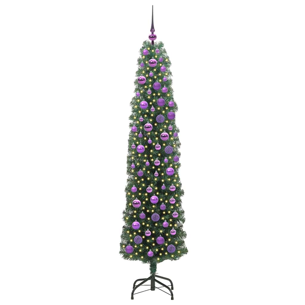 Vidaxl kunstkerstboom groen 180 cm pvc en staal en kunststof