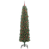 Vidaxl kunstkerstboom groen 240 cm pvc en staal en kunststof