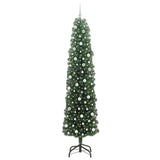 Vidaxl kunstkerstboom groen 240 cm pvc en staal en kunststof